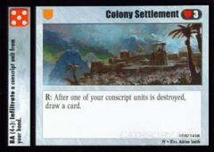 Colony Settlement